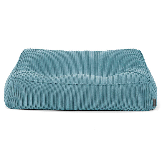 Sloucher Bean Bag Sofa - Cord Aegean Blue 03