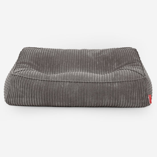 Sloucher Bean Bag Sofa - Cord Graphite Grey 01