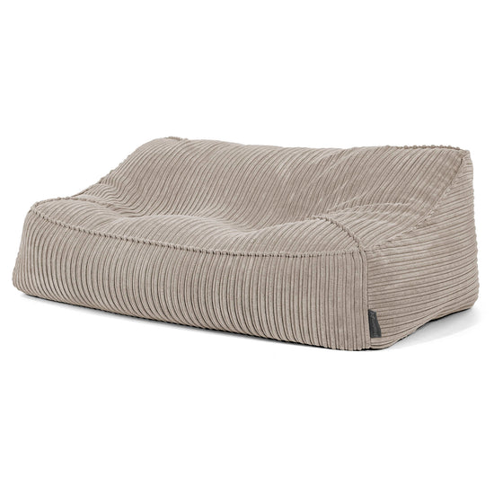 Sloucher Bean Bag Sofa - Cord Mink 02