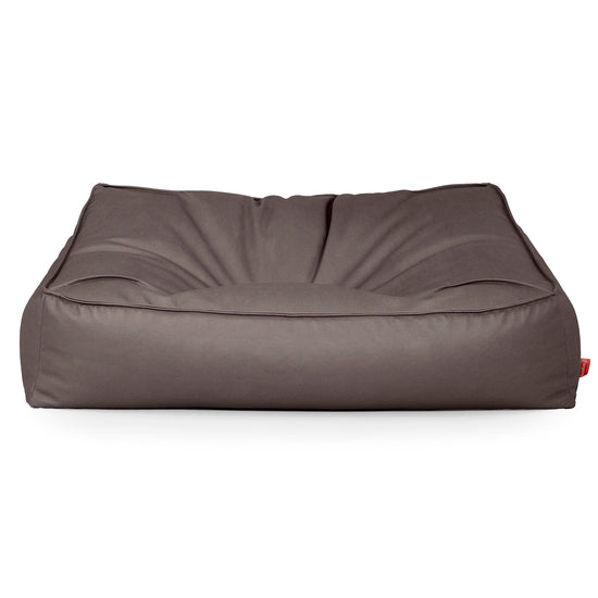 Sloucher Bean Bag Sofa - Vegan Leather Chocolate 01