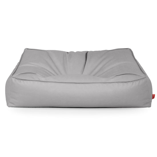 Sloucher Bean Bag Sofa - Vegan Leather Grey 01
