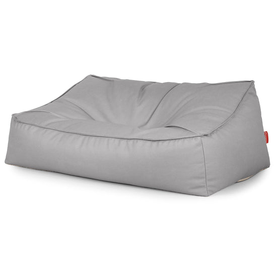 Sloucher Bean Bag Sofa - Vegan Leather Grey 03