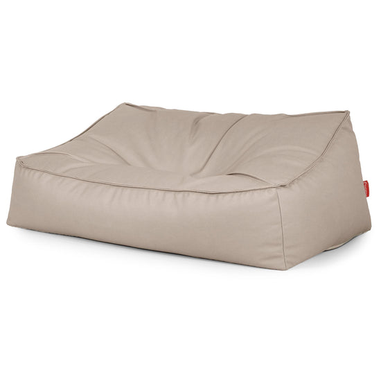 Sloucher Bean Bag Sofa - Vegan Leather Ivory 03