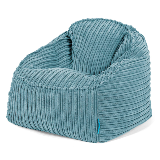 Sloucher Child's Bean Bag 2-6 yr - Cord Aegean Blue 01