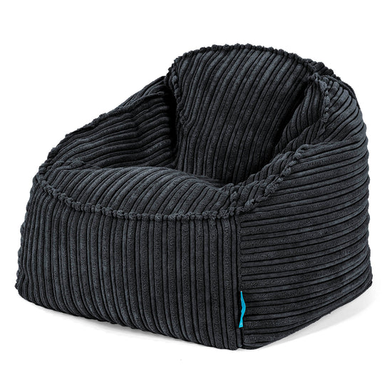 Sloucher Child's Bean Bag 2-6 yr - Cord Black 01