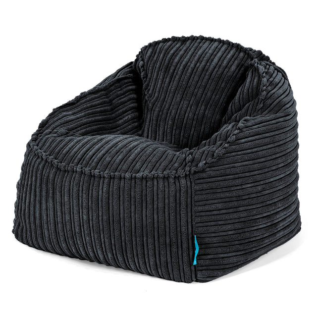 Sloucher Child's Bean Bag 2-6 yr - Cord Black 01