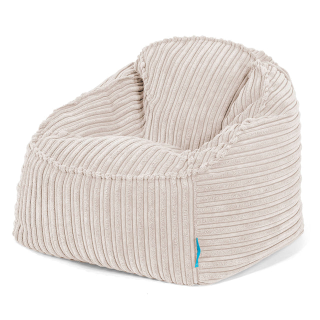 Sloucher Child's Bean Bag 2-6 yr - Cord Ivory 01