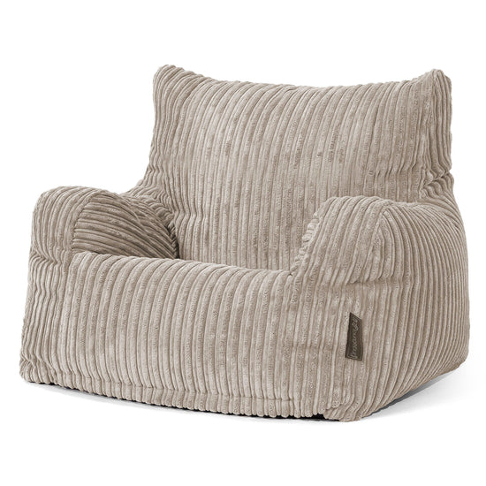 Teens Bean Bag Armchair 6-14 yr - Cord Mink 02