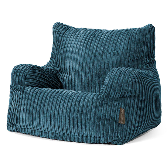 Teens Bean Bag Armchair 6-14 yr - Cord Navy Blue 02