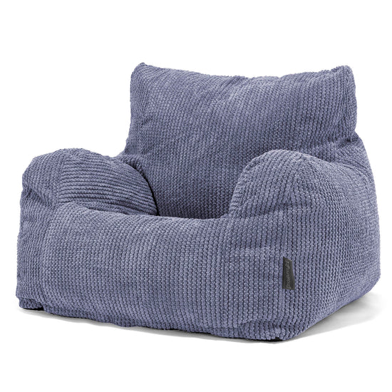 Teens Bean Bag Armchair 6-14 yr - Pom Pom Purple 02