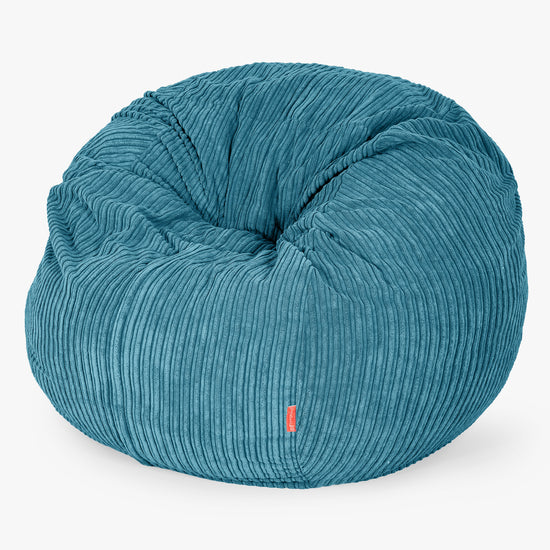 The Bean Bag Bed - Cord Aegean Blue 01
