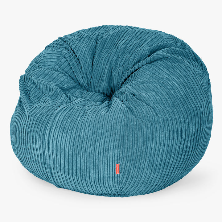 The Bean Bag Bed - Cord Aegean Blue 01