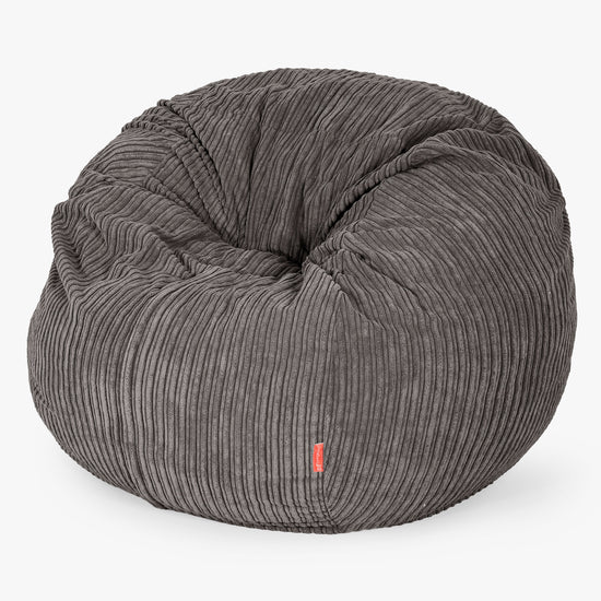 The Bean Bag Bed - Cord Graphite Grey 01