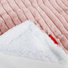 Sherpa Throw / Blanket - Ultra Plush Cord Dusty Pink 02