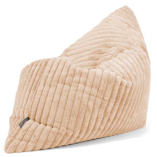XL Pillow Beanbag - Ultra Plush Cord Peach 02