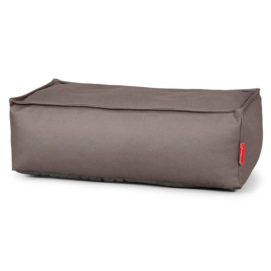 Large Footstool - Vegan Leather Chocolate 01