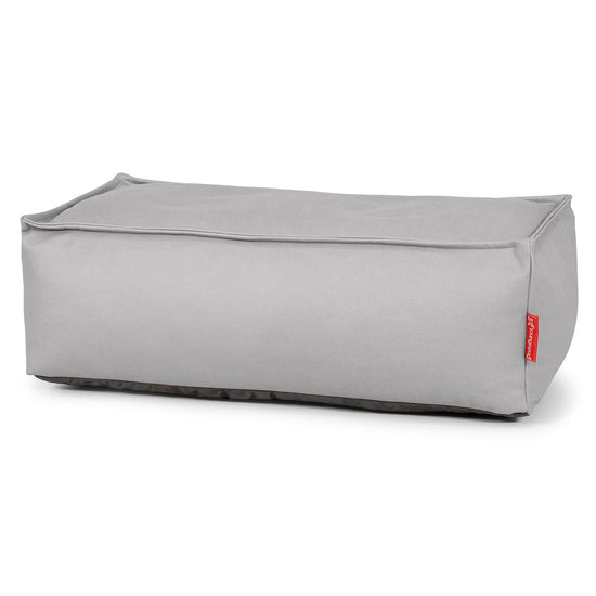 Large Footstool - Vegan Leather Grey 01