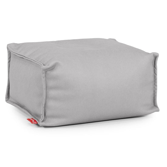 Small Footstool - Vegan Leather Grey 01