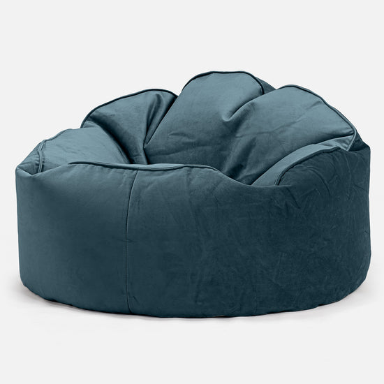 Archi Bean Bag Chair - Velvet Teal 01