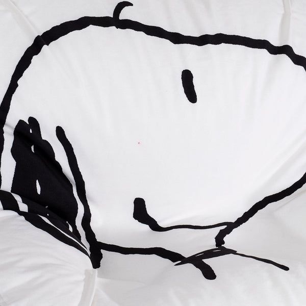 Snoopy Sloucher Bean Bag Chair - Face Fabric Close-up Image