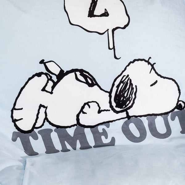 Snoopy Sloucher Bean Bag Chair - Time Out Fabric Close-up Image
