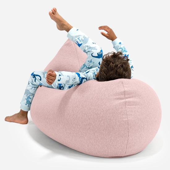 Children's Bean Bag Tall 2-6 yr - Stretchy Cotton Baby Pink 04