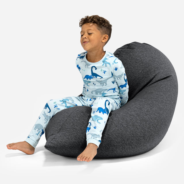 Children's Bean Bag Tall 2-6 yr - Stretchy Cotton Graphite Grey 01