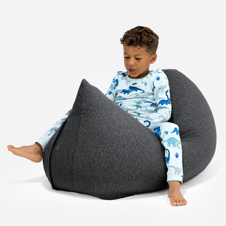 Children's Bean Bag Tall 2-6 yr - Stretchy Cotton Graphite Grey 02