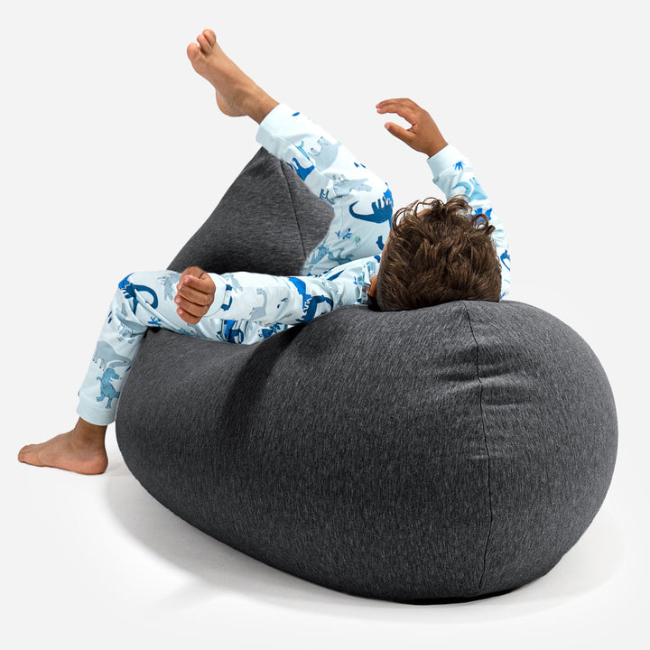 Children's Bean Bag Tall 2-6 yr - Stretchy Cotton Graphite Grey 04