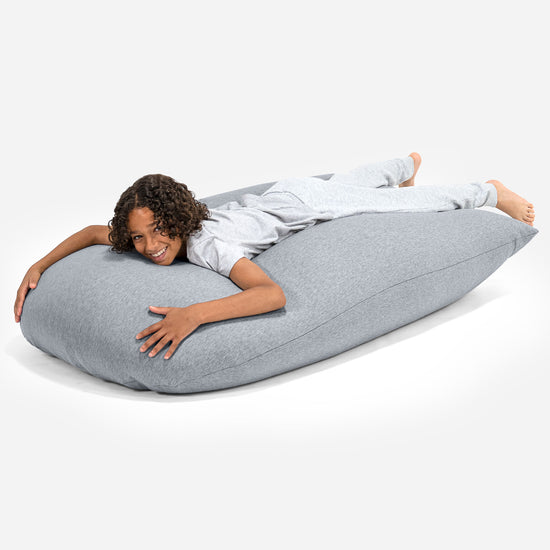 Grande XL Bean Bag - Stretchy Cotton Light Grey 04