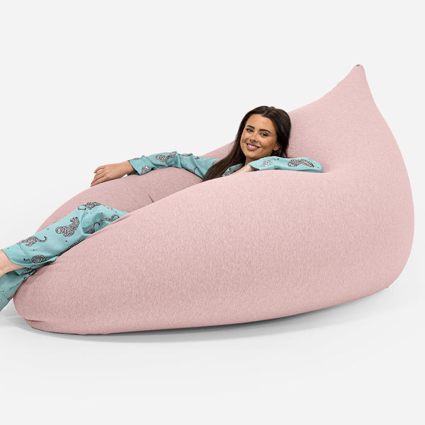 Venti XXL Giant Bean Bag - Stretchy Cotton Baby Pink 01