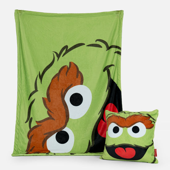Fleece Throw / Blanket - Oscar The Grouch 03