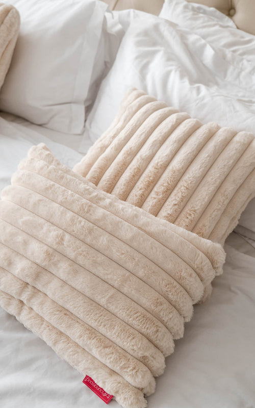 A luxurious scatter cushion with removable and washable cover with filling included.