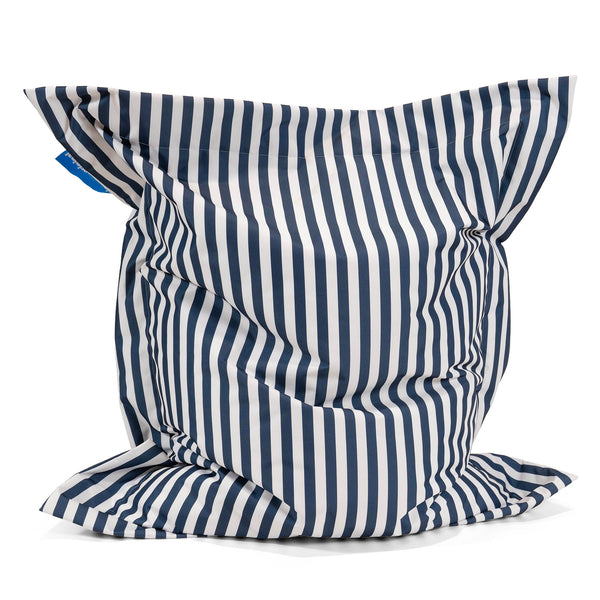 XXL Giant Outdoor Bean Bag - Stripe Navy Blue 01