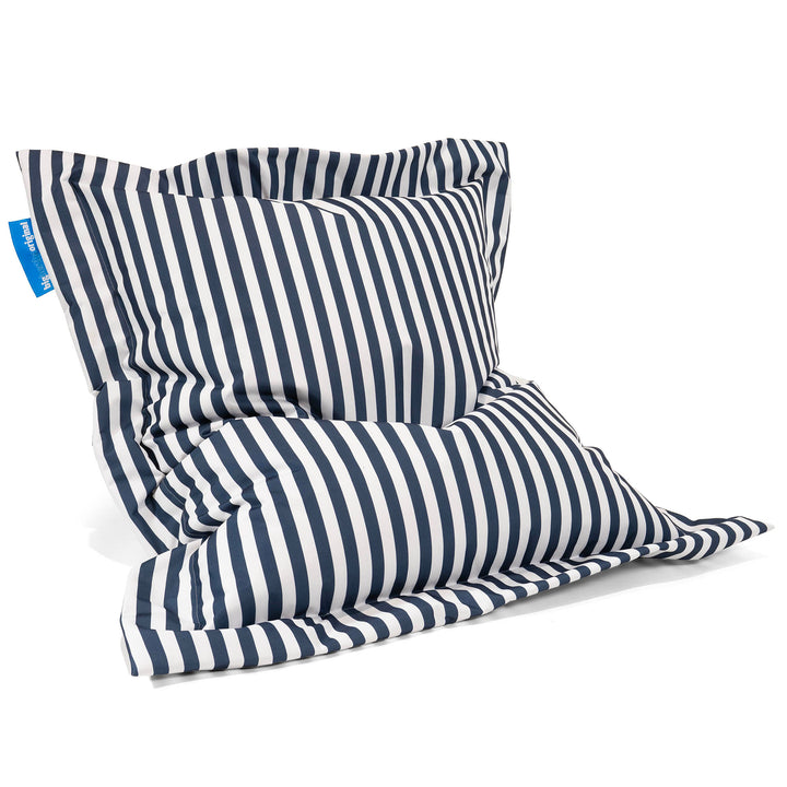 XXL Giant Outdoor Bean Bag - Stripe Navy Blue 03