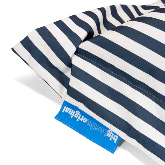 XXL Giant Outdoor Bean Bag - Stripe Navy Blue 05