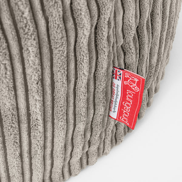 Albert Sofa Bundle Set Cord Mink - 2 Seater Sofa, Armchair, Footstool Fabric Close-up Image