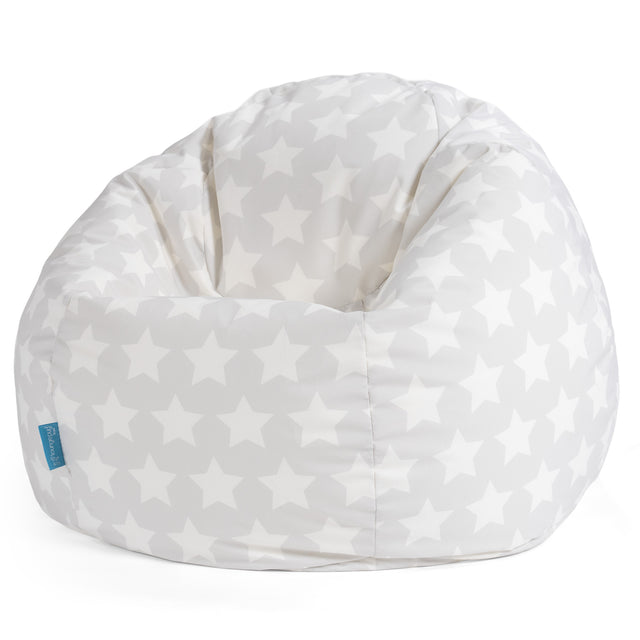 Classic Bean Bag Chair - Print Grey Star 01
