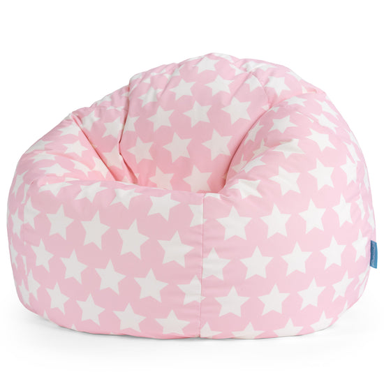 Classic Bean Bag Chair - Print Pink Star 01