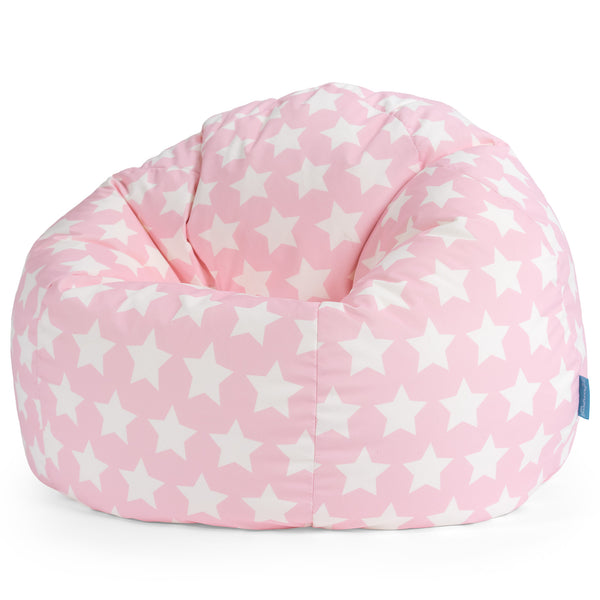 Classic Bean Bag Chair - Print Pink Star 01