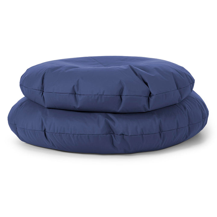 Flexforma Junior Children's Round Floor Cushion Bean Bag 2-14 yr - Easy Clean Navy Blue 03