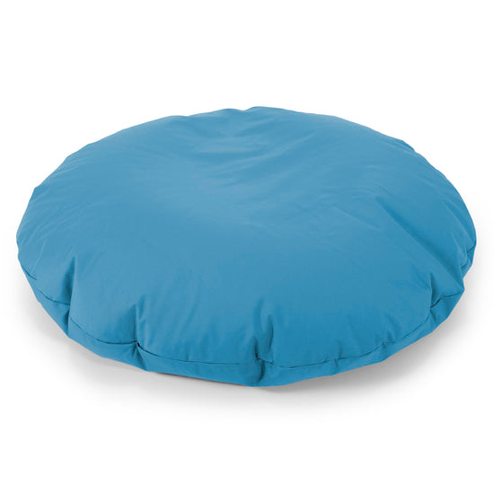Flexforma Junior Children's Round Floor Cushion Bean Bag 2-14 yr - Easy Clean Turquoise Blue 01