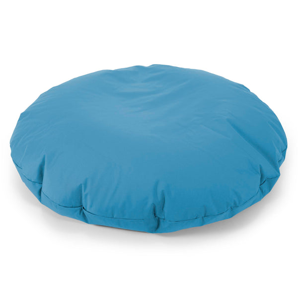 Flexforma Junior Children's Round Floor Cushion Bean Bag 2-14 yr - Easy Clean Turquoise Blue 01