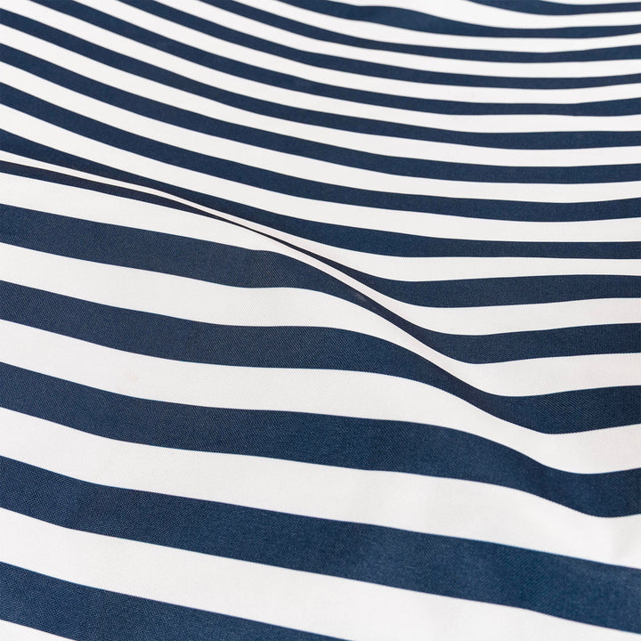 Flexforma Outdoor Adult Bean Bag Chair - Stripe Navy Blue 04
