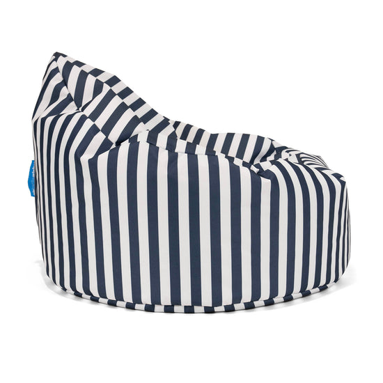 Archi Outdoor Bean Bag Chair - Stripe Navy Blue 02