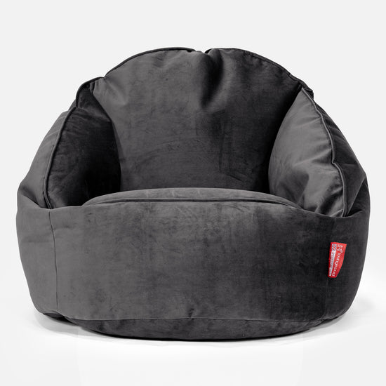 Bubble Bean Bag Chair - Velvet Graphite Grey 01