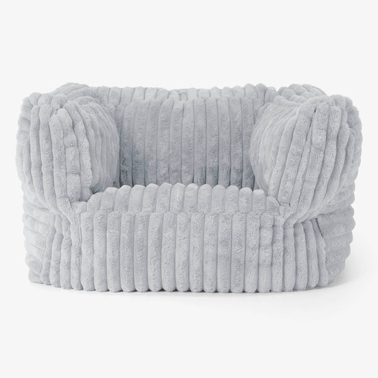 Albert Bean Bag Armchair - Ultra Plush Cord Duck Egg Blue 01