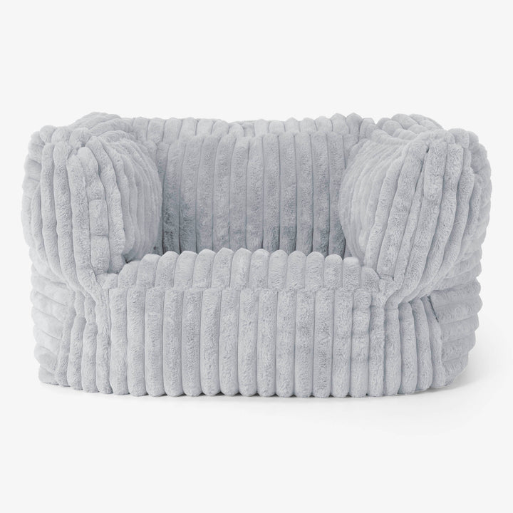 Albert Bean Bag Armchair - Ultra Plush Cord Duck Egg Blue 01