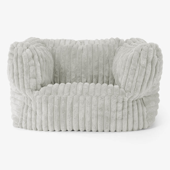 Albert Bean Bag Armchair - Ultra Plush Cord Sage Green 01