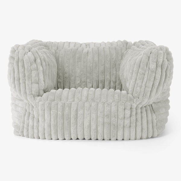 Albert Bean Bag Armchair - Ultra Plush Cord Sage Green 01